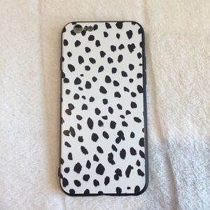 iphone 6/6s dotted black and white phone case